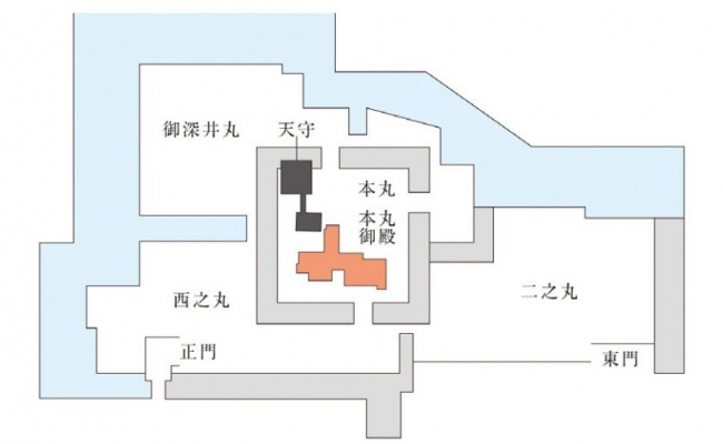 日本城堡平面图图片