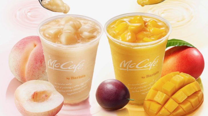 【日本麦当劳】McCafé by Barista夏日定番水蜜桃冰沙 期间限定清凉上市！