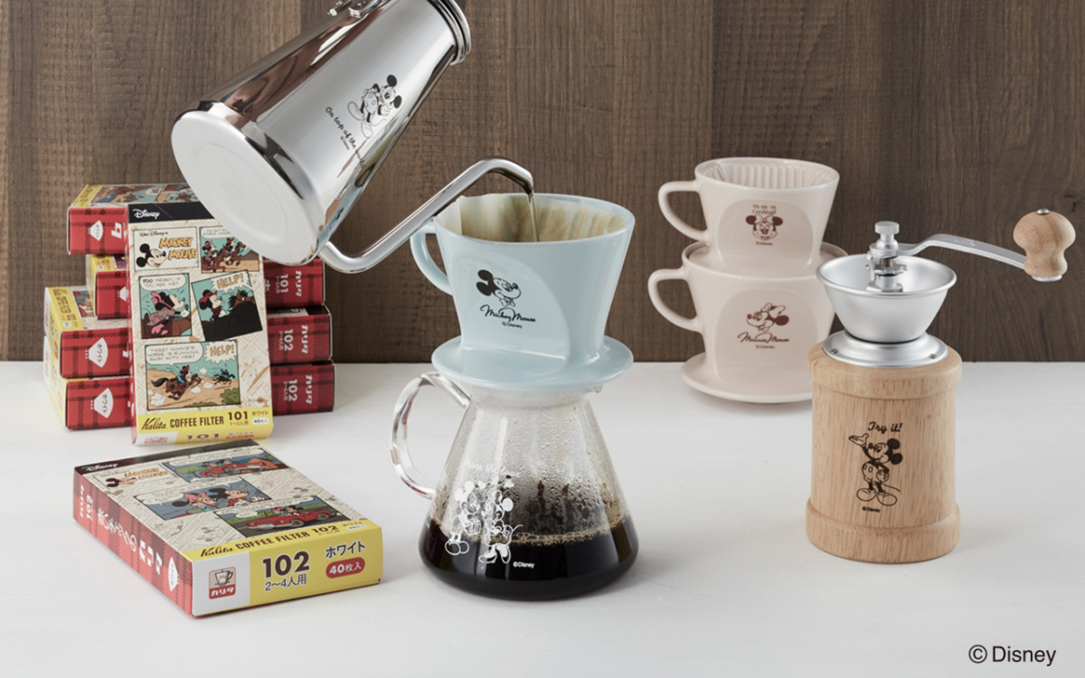 【日本必买】与米奇米妮共度咖啡时光，日本老牌咖啡器具制造商Kalita推出迪士尼合作系列